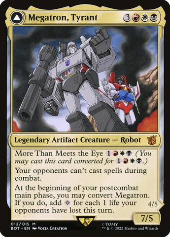 Magic the Gathering - Universes Beyond: Transformers - Megatron, Tyrant