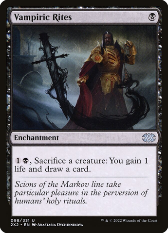Magic the Gathering - Double Masters 2022 - Vampiric Rites