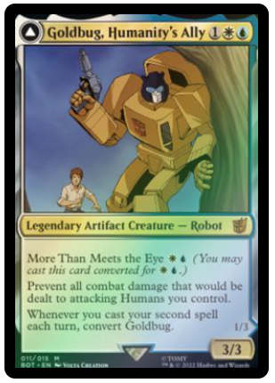 Magic the Gathering - Universes Beyond: Transformers - Goldbug, Humanity's Ally - FOIL