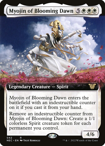 Magic the Gathering - Kamigawa: Neon Dynasty Commander - Myojin of Blooming Dawn (Extended Art)