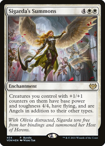 Magic the Gathering - Innistrad: Crimson Vow  - Sigarda's Summons - Foil