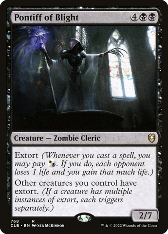 Magic the Gathering - Commander Legends: Battle for Baldur's Gate - Pontiff of Blight