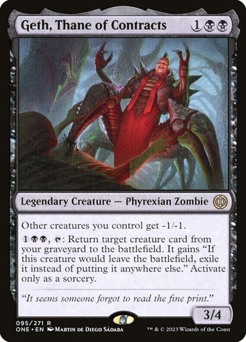 Magic the Gathering - Phyrexia: All Will Be One - Geth, Thane of Contracts