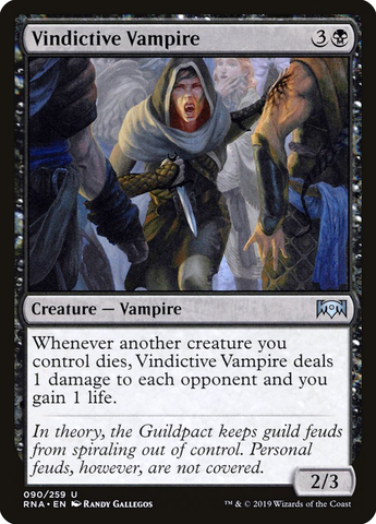 Magic the Gathering - Ravnica Allegiance -  Vindictive Vampire