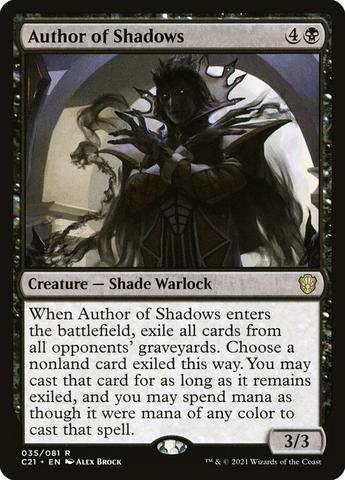 Magic the Gathering - Commander 2021 - Author of Shadows