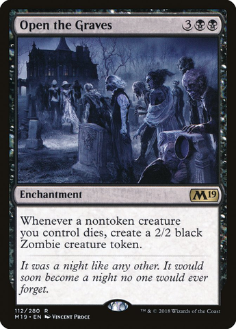 Magic the Gathering - Core Set 2019 - Open the Graves