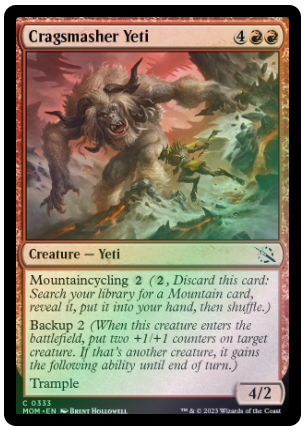 Magic the Gathering - March of the Machine - Cragsmasher Yeti - Foil