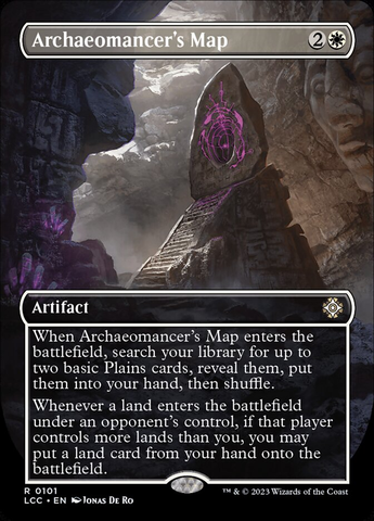 Magic the Gathering - The Lost Caverns of Ixalan Commander - Archaeomancer's Map (Borderless)