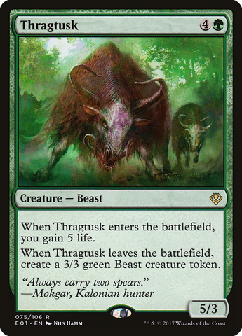 Magic the Gathering - Archenemy - Nicol Bolas - Thragtusk