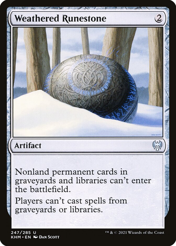 Magic the Gathering - Kaldheim - Weathered Runestone