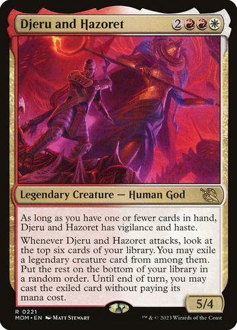 Magic the Gathering - March of the Machine - Djeru and Hazoret