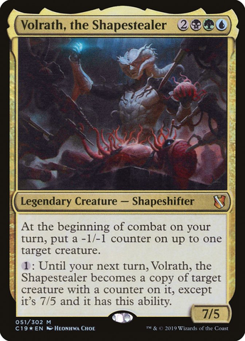 Magic the Gathering - Commander 2019 - Volrath, the Shapestealer - Foil