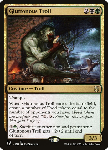 Magic the Gathering - Commander 2021 - Gluttonous Troll