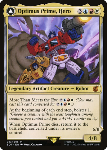 Magic the Gathering - Universes Beyond: Transformers - Optimus Prime, Hero