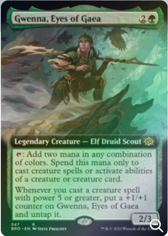 Magic the Gathering - The Brothers' War - Gwenna, Eyes of Gaea (Extended Art) - FOIL