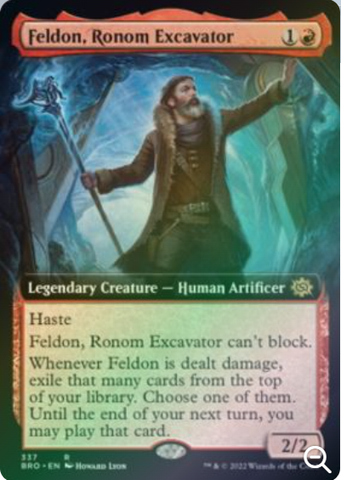 Magic the Gathering - The Brothers' War - Feldon, Ronom Excavator (Extended Art) - FOIL