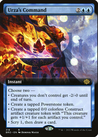 Magic the Gathering - The Brothers' War - Urza's Command (Extended Art)