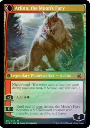 Magic the Gathering - Innistrad: Midnight Hunt - Arlinn, the Pack's Hope - FOIL