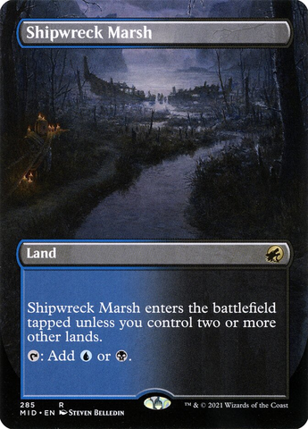 Magic the Gathering - Innistrad: Midnight Hunt - Shipwreck Marsh (Borderless)