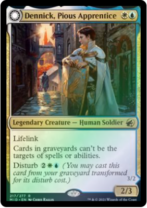 Magic the Gathering - Innistrad: Midnight Hunt - Dennick, Pious Apprentice - FOIL