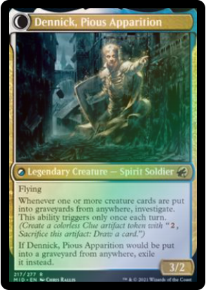 Magic the Gathering - Innistrad: Midnight Hunt - Dennick, Pious Apprentice - FOIL