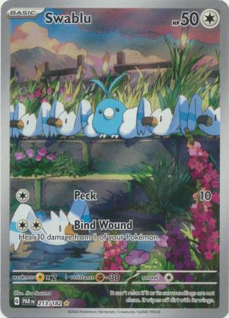 Pokemon TCG - Scarlet & Violet: Paradox Rift - Swablu - 213/182 - Illustration Rare