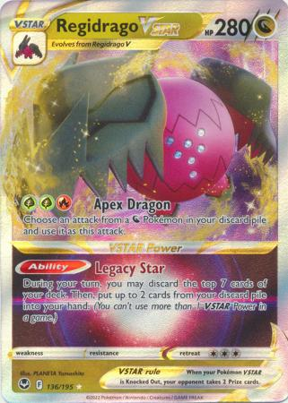 Pokemon TCG - Sword & Shield: Silver Tempest - Regidrago VSTAR - 136/195 - Ultra Rare