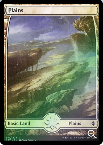 Magic the Gathering - Battle for Zendikar - Plains (251 B - Full Art)