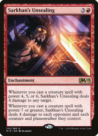 Magic the Gathering - Core Set 2019 - Sarkhan's Unsealing