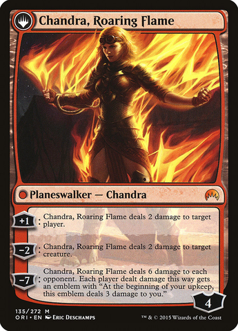Magic the Gathering - Magic Origins - Chandra, Fire of Kaladesh // Chandra, Roaring Flame