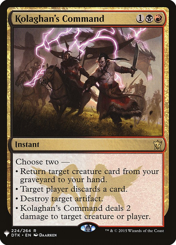 Magic the Gathering - Mystery Booster - Kolaghan's Command