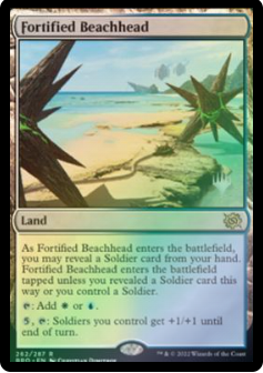 Magic the Gathering - The Brothers' War - Fortified Beachhead FOIL (Promo Pack)
