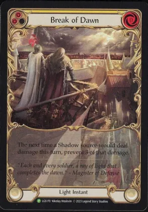 Flesh and blood TCG - Flesh and Blood - Break of Dawn (Yellow)