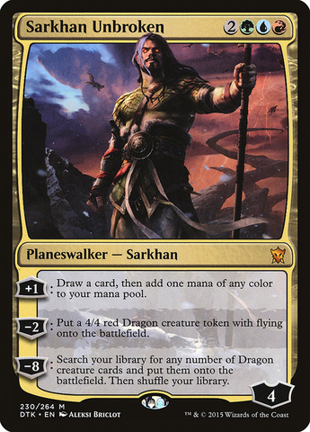 Magic the Gathering - Dragons of Tarkir - Sarkhan Unbroken