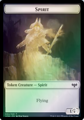 Magic the Gathering - Innistrad: Crimson Vow - Spirit Token // Copy Token - FOIL