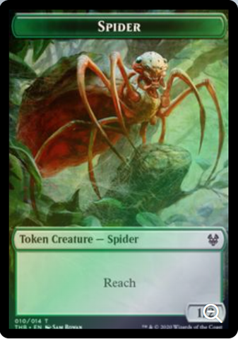 Magic the Gathering - Theros Beyond Death - Human Soldier Token // Spider Token - FOIL