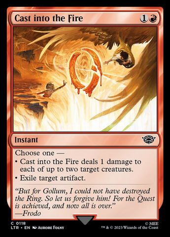 Magic the Gathering - The Lord of the Rings: Tales of Middle-earth - Cast into the Fire