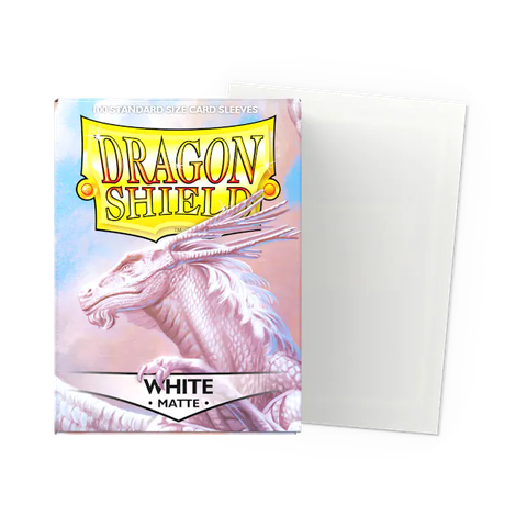 Bọc bài Dragon Shield Sleeve - Matte Standard Size 100 - White