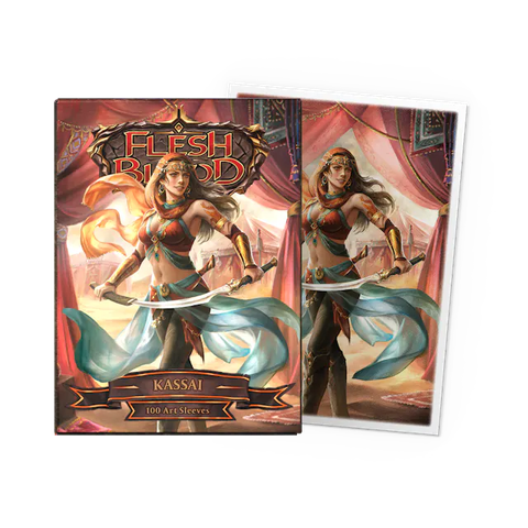 Bọc bài Dragon Shield Sleeve – Matte Art Sleeves - Standard Size – Flesh and Blood Kassai (100)