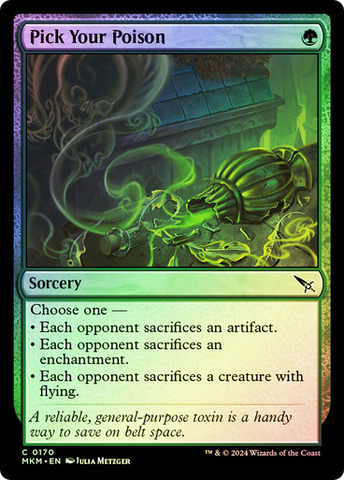 Magic the Gathering - Murders at Karlov Manor - Pick Your Poison - FOIL