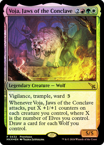 Magic the Gathering - Murders at Karlov Manor - Voja, Jaws of the Conclave (Prerelease Foil)