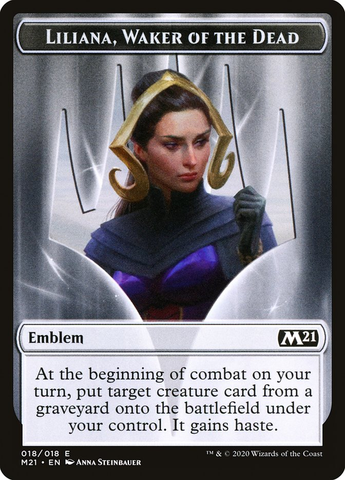 Magic the Gathering - Core Set 2021 - Emblem (Liliana, Waker of the Dead)