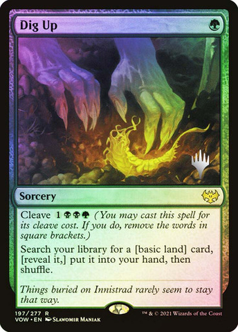 Magic the Gathering - Innistrad: Crimson Vow - Dig Up (Pomo Pack) - FOIL