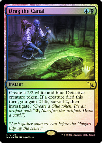 Magic the Gathering - Murders at Karlov Manor - Drag the Canal (Promo Pack) - FOIL