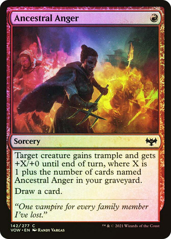 Magic the Gathering - Innistrad: Crimson Vow - Ancestral Anger - Foil