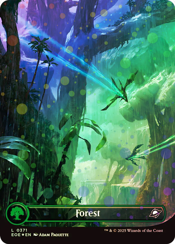 Magic the Gathering - Edge of Eternities - Forest (Full Art) Galaxy FOIL