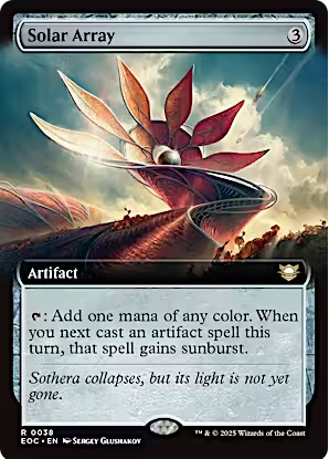 Magic the Gathering - Edge of Eternities Commander - Solar Array (Extended Art)