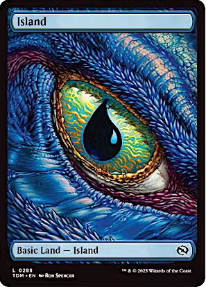Magic the Gathering - Tarkir: Dragonstorm - Island (288) Full Art