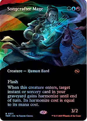Magic the Gathering - Tarkir: Dragonstorm - Songcrafter Mage (Borderless) FOIL