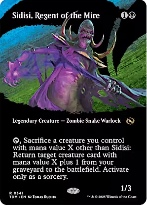 Magic the Gathering - Tarkir: Dragonstorm - Sidisi, Regent of the Mire (Borderless)